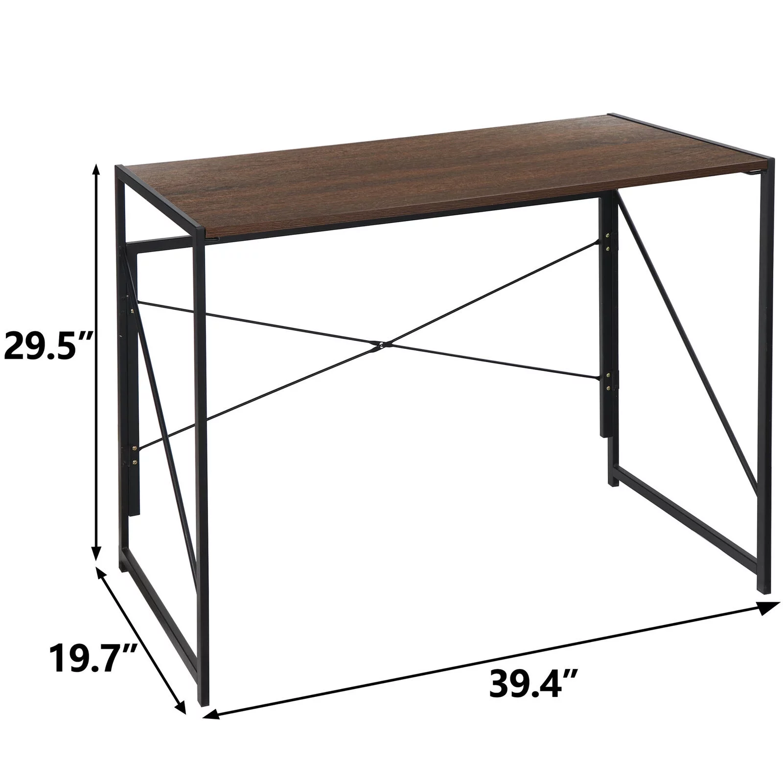 Computer Writing Desk Wall Side Table With Foldable Legs Folding Study Table