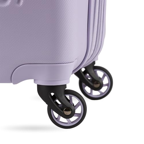 SwissGear 7366 Hardside Expandable Luggage with Spinner Wheels, White, Carry-On 19-Inch