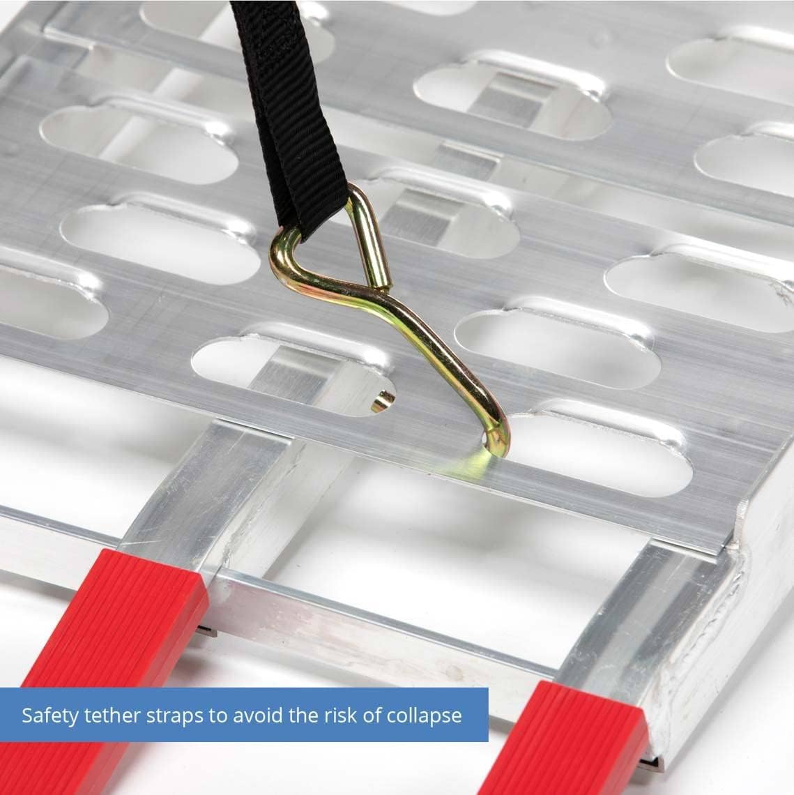 Titan Ramps Aluminum Plate Top Ramp 7.5 Ft Pair 1,500 Capacity Loading ATV