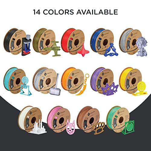 Polymaker PLA PRO Filament 1.75mm 1kg, Tough & High Rigidity White 3D Printing Filament, PolyLite PLA PRO 3D Printer Filament 1.75mm, Print with Most 3D Printers