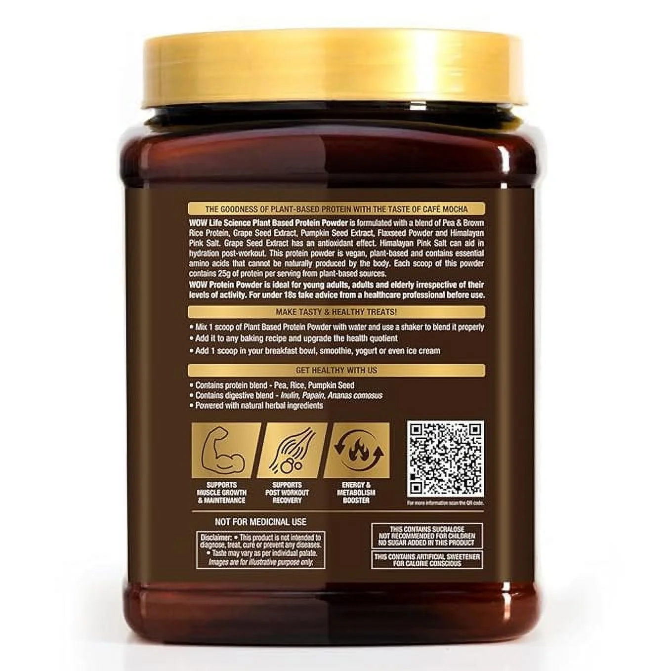 Plant Based Protein Powder with the Taste Of Café Mocha (500g)