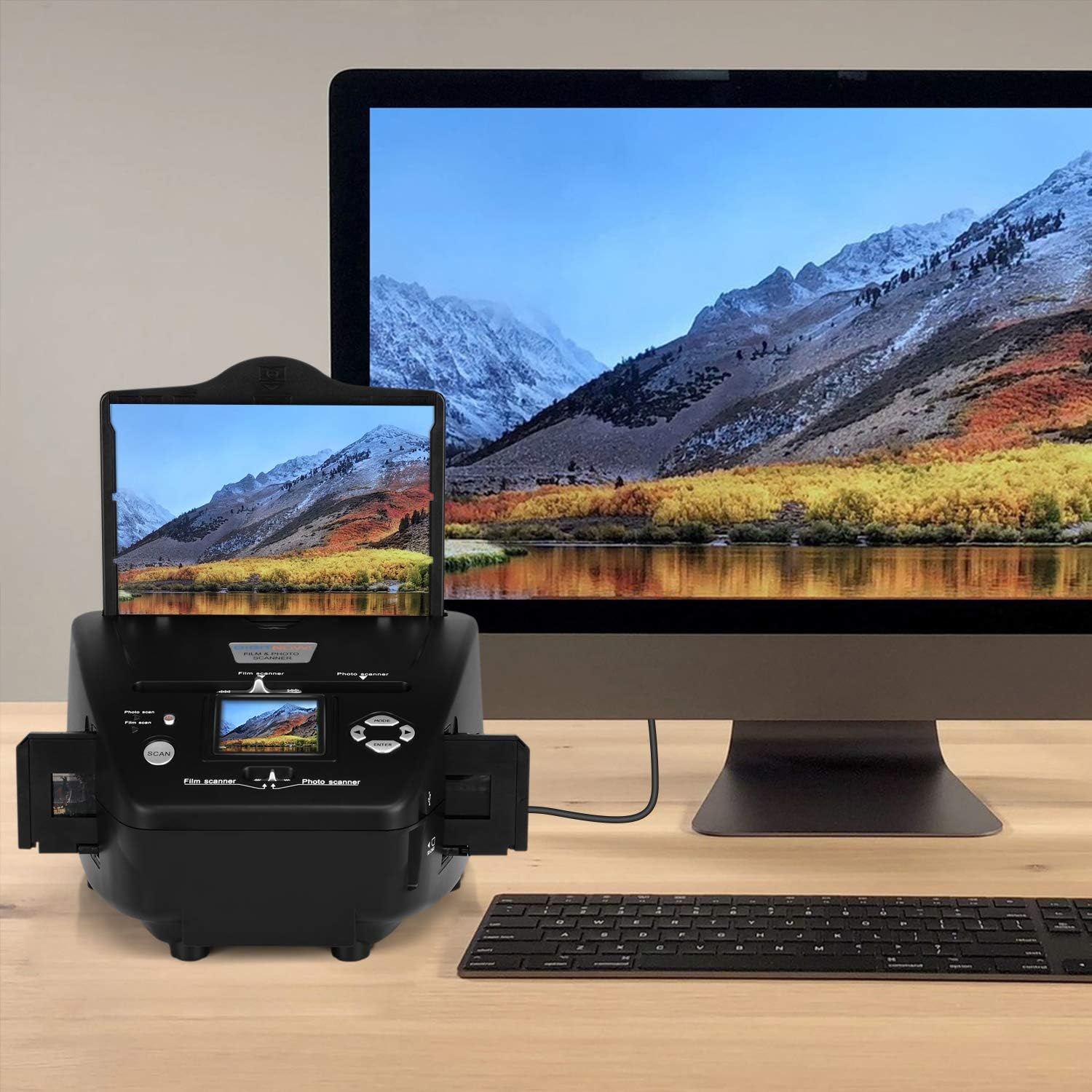 DIGITNOW All-in-One High Resolution 16MP Film Scanner, with 2.4