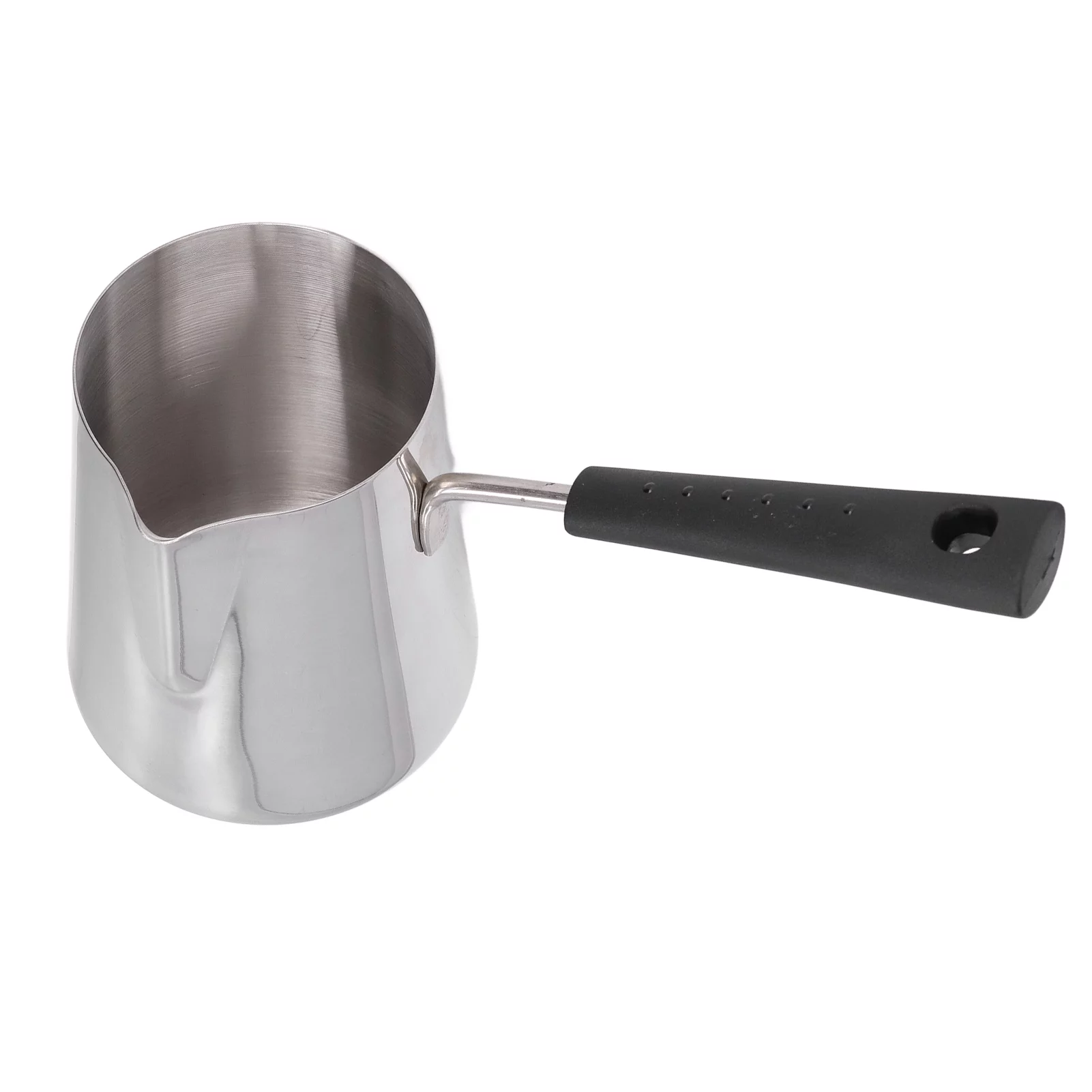 Turkish Coffee Pot 600ml Stainless Steel Glossy Surface High Temperature Resistant Easy to Clean Butter Warmer