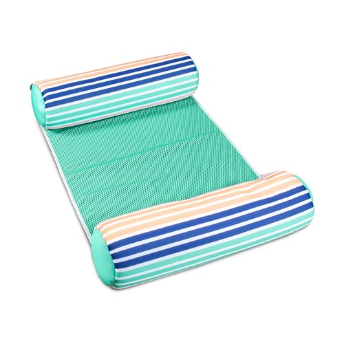 Big Joe Noodle Sling, No Inflation Needed, Pool Float with Armrests, Quick Draining Fabric, Cup Holder