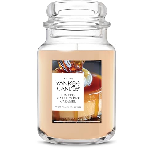Yankee Candle Sugared Cinnamon Apple, Scented Candle, 22oz Large Jar with up to 150 Hour Burn Time, Giftable