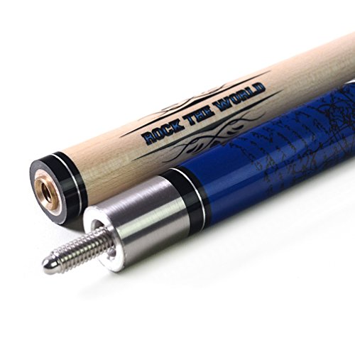 CUESOUL 58 inch 19/20/21 oz 1/2 Maple Pool Cue Stick Kit-Rockin Series