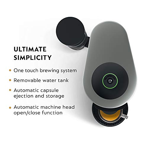 Nespresso Vertuo Plus Coffee and Espresso Maker by De'Longhi, Grey with Aeroccino Milk Frother