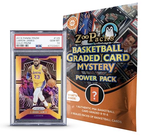 Zoo Packs NBA Basketball PSA Graded Card Mystery Power Pack - Amazon Exclusive