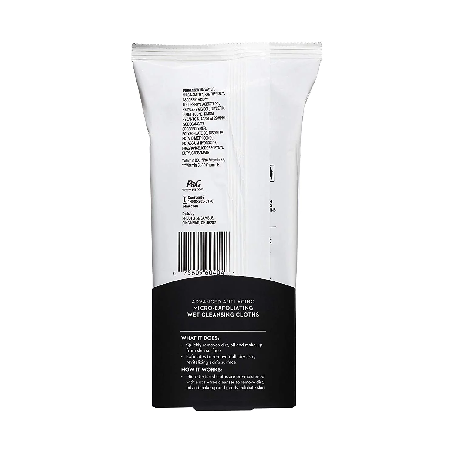 Olay Regenerist Advanced Anti-Aging Micro-Exfoliating Cleansing Cloths 30 Each (Pack Of 5)