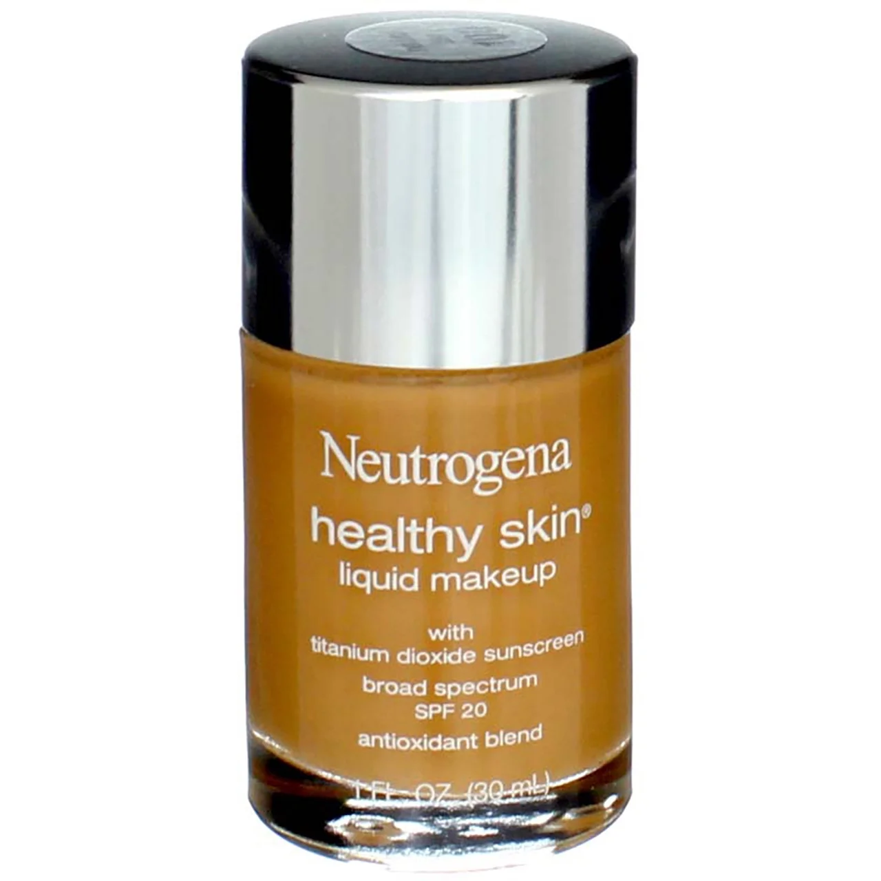 Neutrogena Healthy Skin Liquid Makeup SPF 20, Natural Tan [100], 1 oz (Pack of 2)