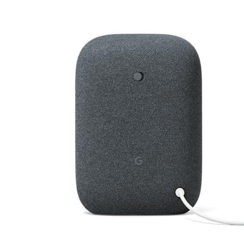 Google Audio Bluetooth Speaker - Wireless Music Streaming, Powerful Sound, Assistant Built-in, Wi-Fi and Bluetooth Connectivity, Smart Home Control, Stereo Pairing (Charcoal)