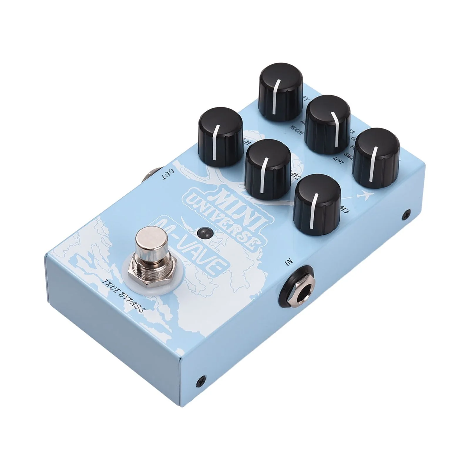 M-VAVE M VAVE Guitar Effect Pedal Versatile 9 Mode Reverb Selection for Guitar Bass MINI UNIVERSE