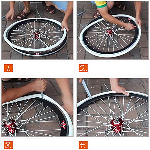 CATAZER Road Bike Tires Fixed Gear Bicycle Solid Tires Cycling Riding Tubeless Tyre Track Bike Lightweight Puncture-Proof 700x23C