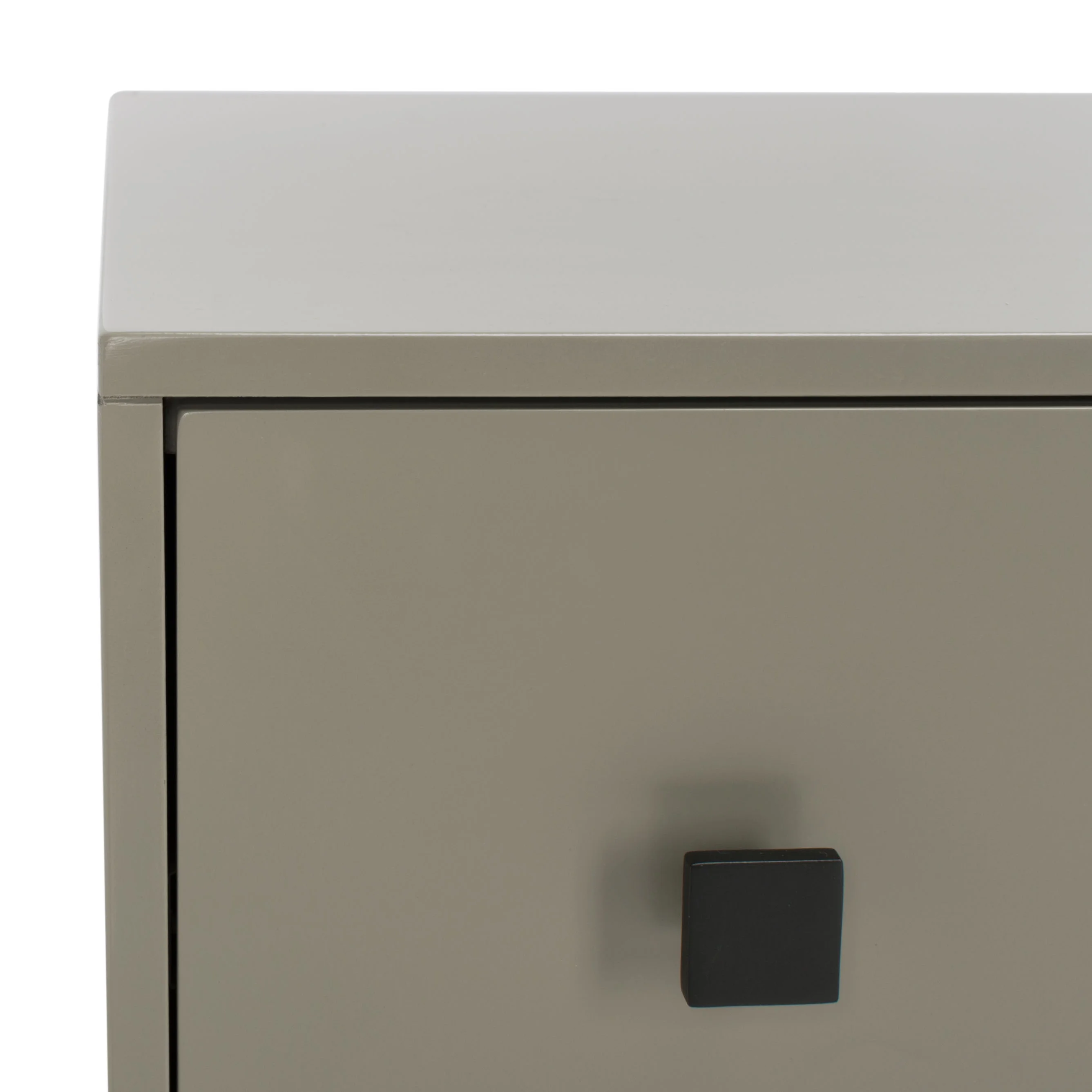 SAFAVIEH Couture Claudette Modern 4-Drawer Dresser, Dark Grey/Black