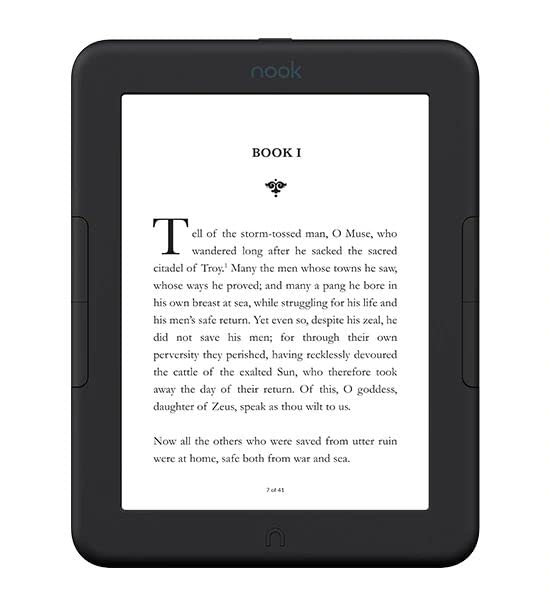 Barnes & Noble Barnes and Noble Nook Glowlight 4 eReader 6 32GB BNRV1100 Black (Renewed)