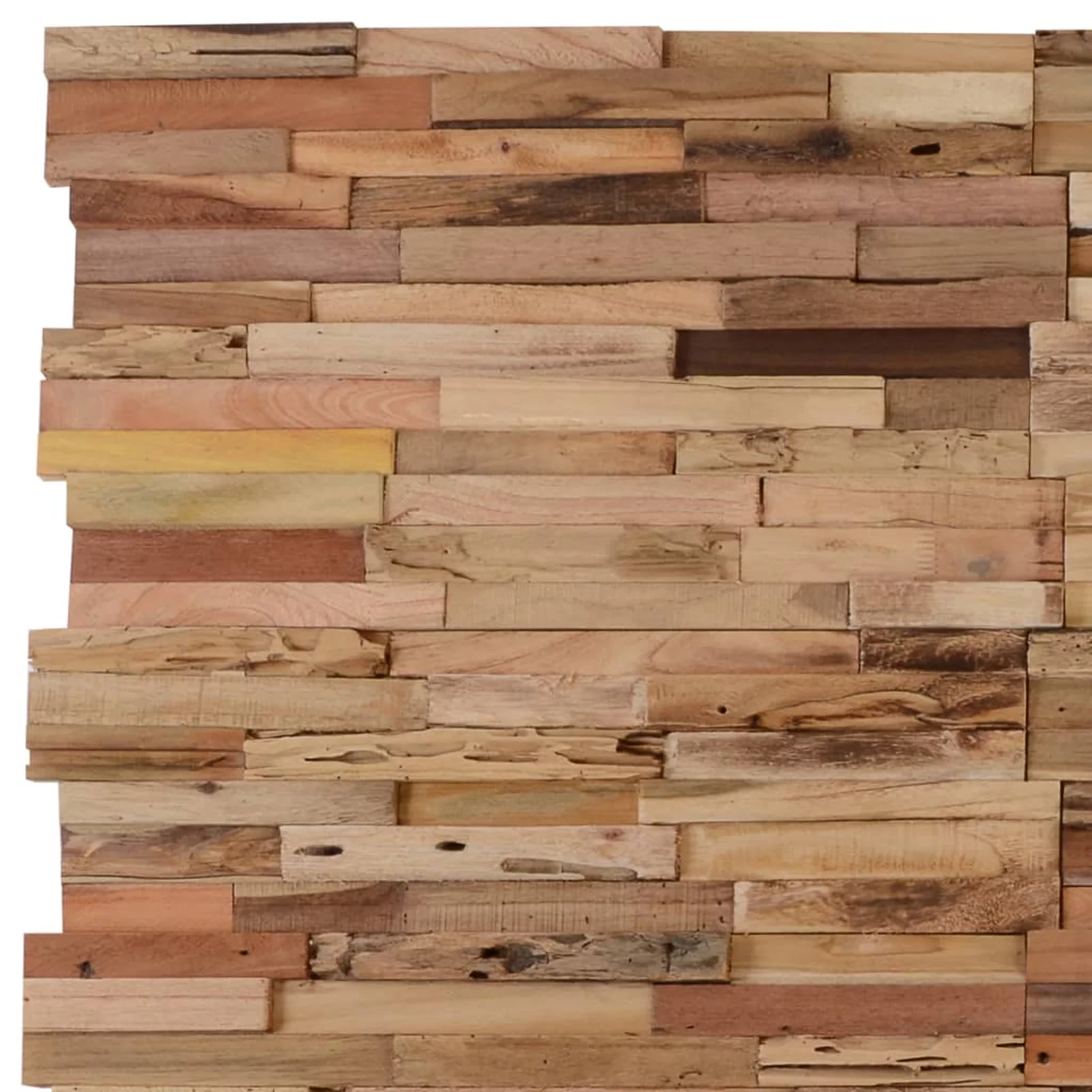 Suzicca Wall Cladding Panels 10 pcs 11.1 ft² Recycled Teak Wood