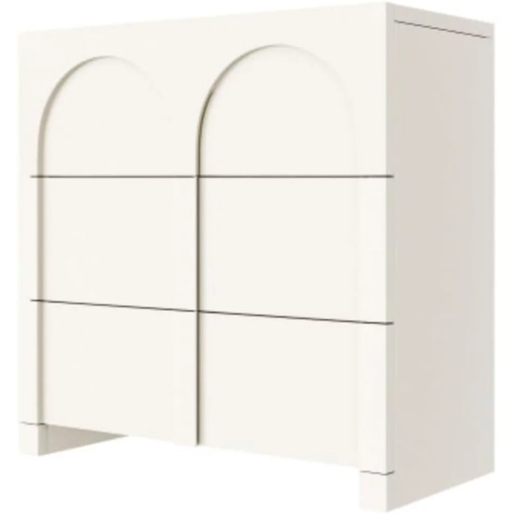 Modern Style Three Drawer Wardrobe, Side Panel Cabinet, Living Room, Suitable for Storage Areas in Bedrooms, Kitchens, Living Rooms, and Restaurants