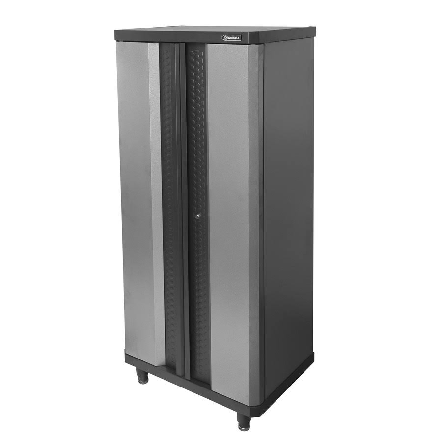Kobalt 30-in W x 72.37-In H x 20.5-in D Steel Freestanding or Wall-Mounted Garage Cabinet 54849