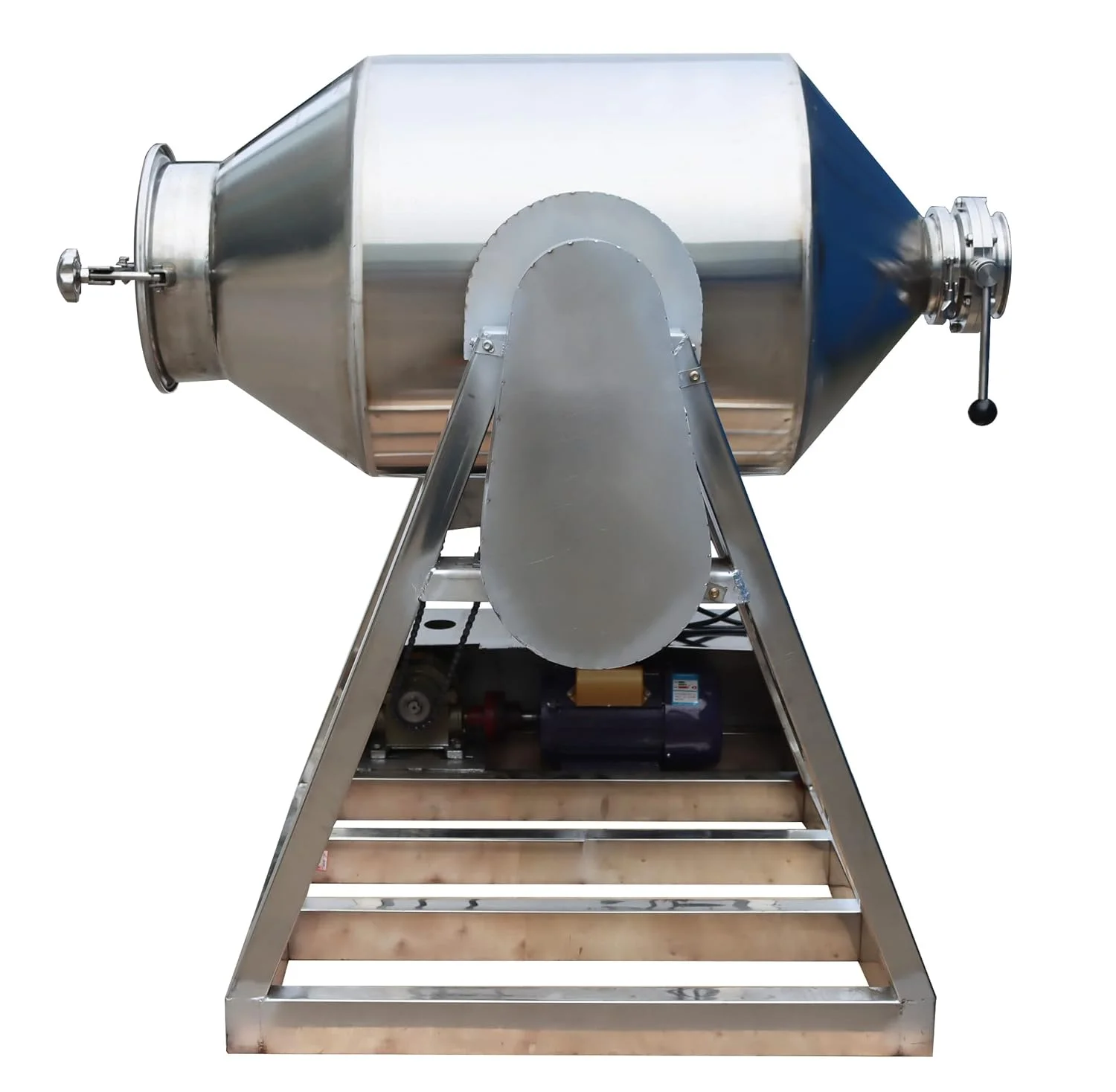 PreAsion 200L Stainless Steel Dry Powder Mixer Metal Metallurgy Powder Blender Drum Particle Mixing Machine 110V