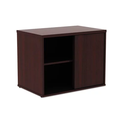 Open Office Low Storage Cab Cred 29 1/2w x 19 1/8d x 22 7/8h, Mahogany