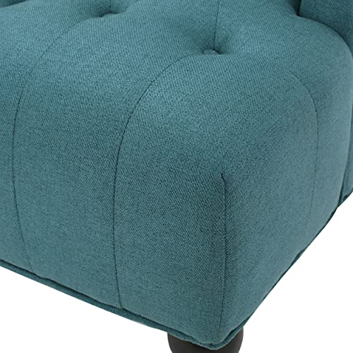 Christopher Knight Home Toddman High-Back Fabric Club Chair, Dark Blue 33.75D x 27.25W x 38.5H in