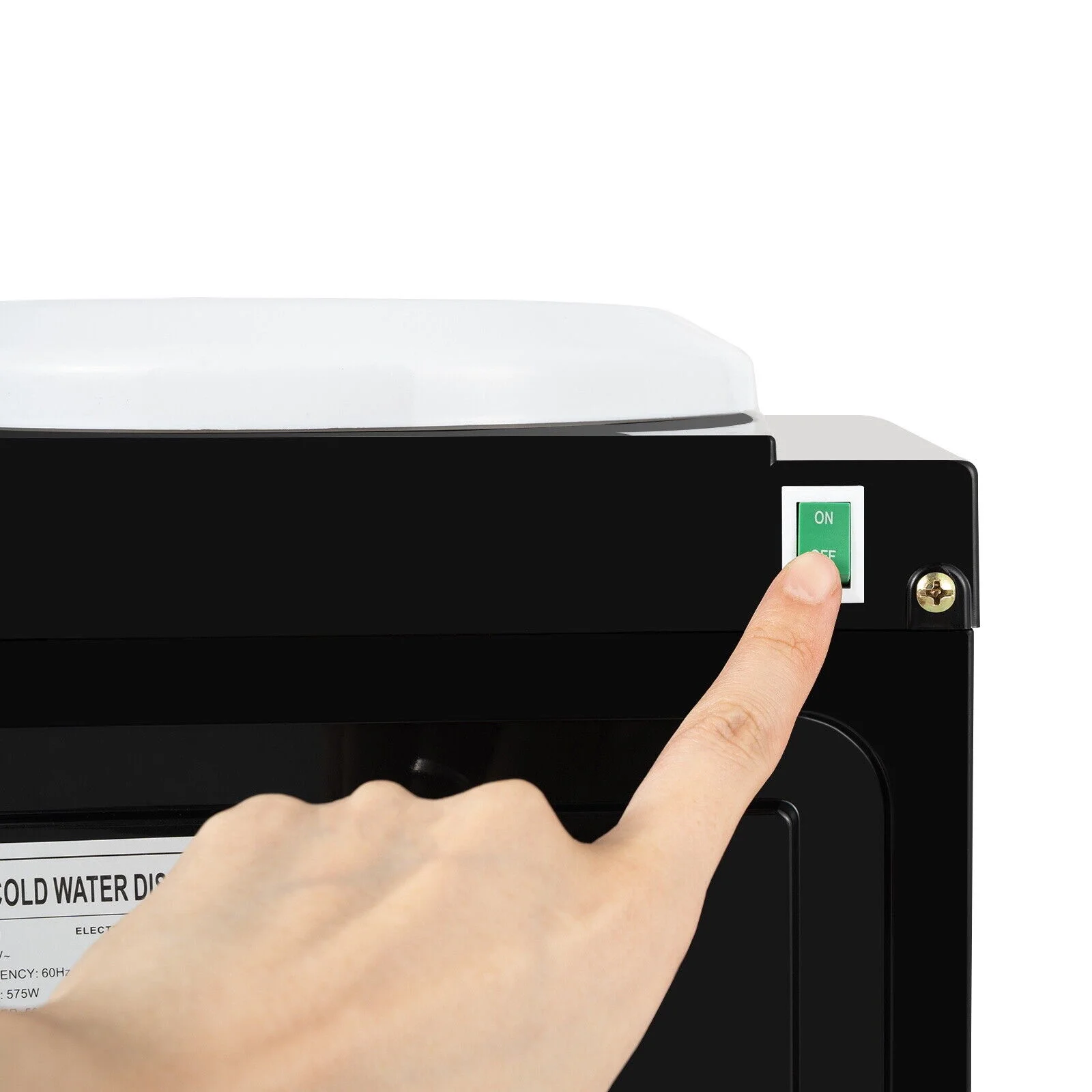 Anqidi 550W Balck Electric Hot & Cold Water Cooler Dispenser Home Office Use Desktop