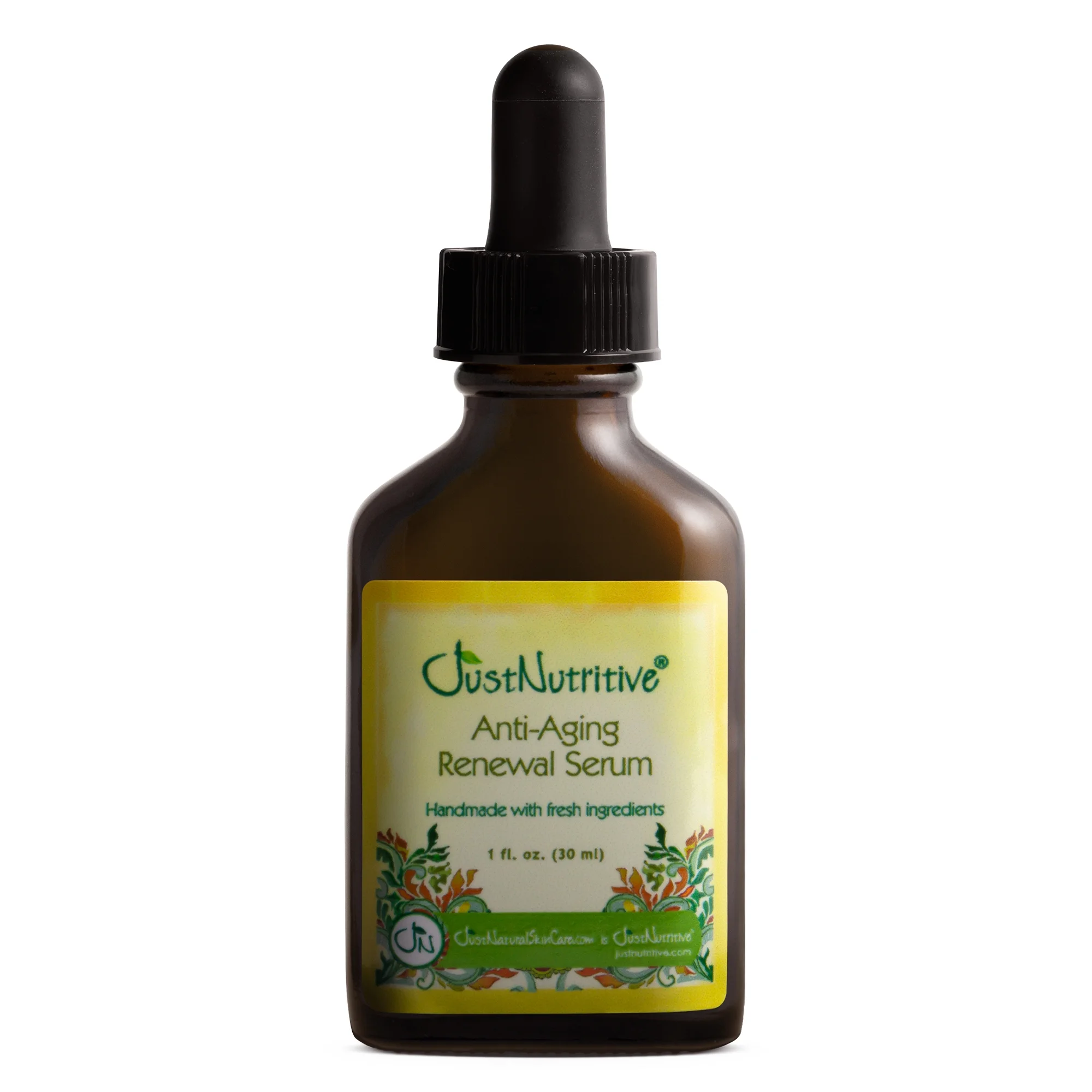 Just Nutritive Anti-Aging Renewal Serum, Anti-Wrinkle Face Moisturizer, All Skin Types, 1fl oz