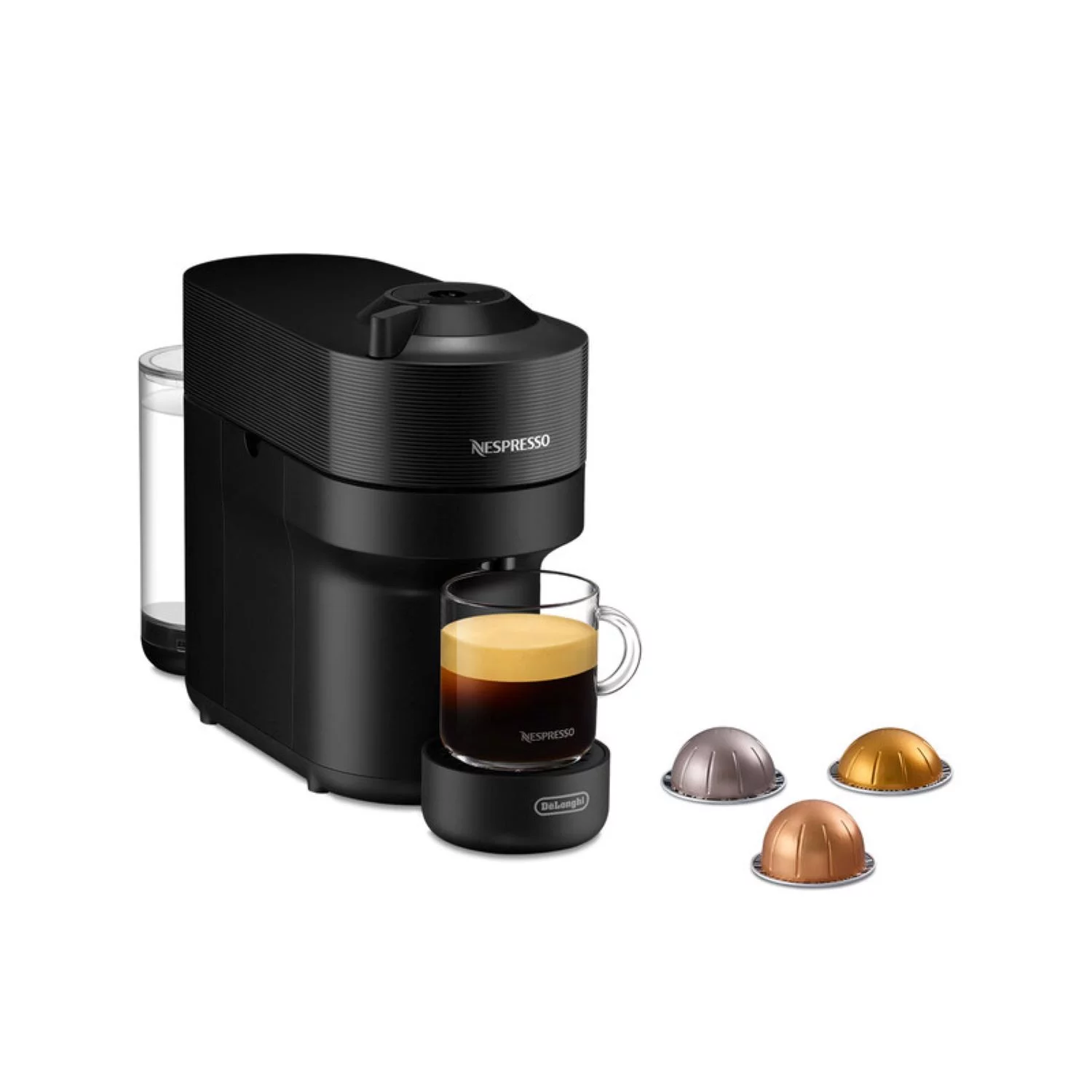 Nespresso Vertuo Pop by De'Longhi Coffee and Espresso Maker with Coffee Tasting Set, Black
