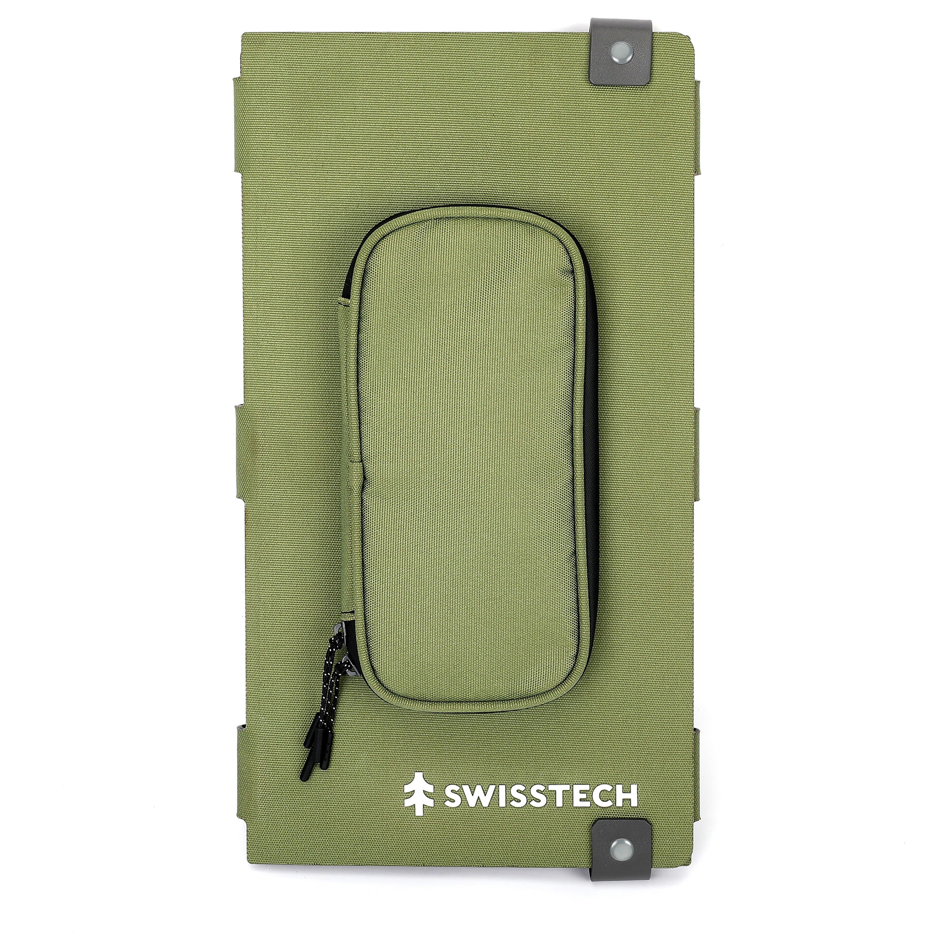 Swiss Tech 30W Foldable Solar Panel, USB-A and USB-C, Phone Charger, Waterproof, Emergency, Solar Panel Only