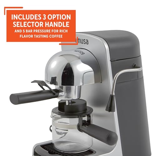 IMUSA USA GAU-18202 4 Cup Espresso/Cappuccino Maker,120 volts, Black