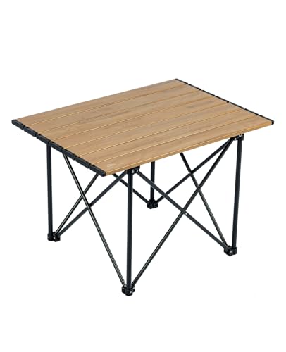 iClimb Ultralight Compact Camping Folding Table with Carry Bag (Blue - S)