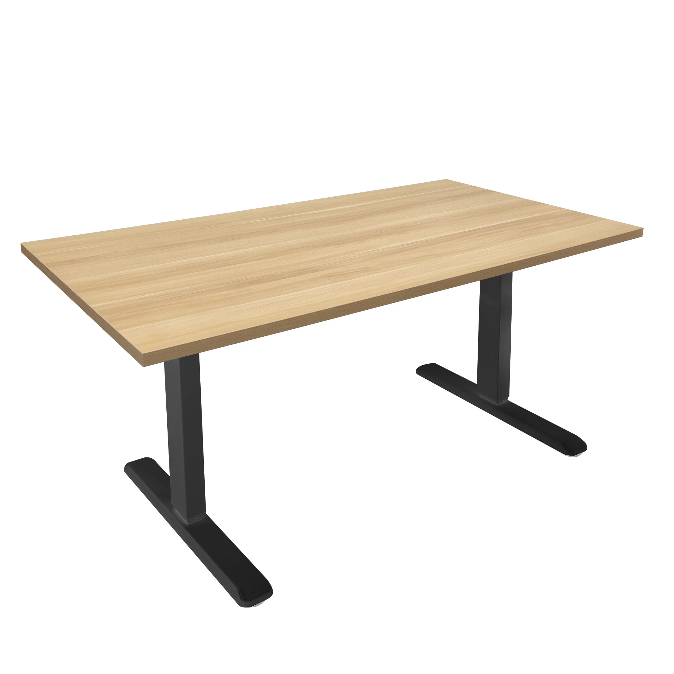 Mount-It! Electric Sit-Stand Desk with Tabletop, Maple, Ergonomic