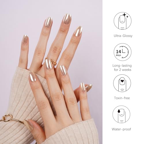 DANNI & TONI Semi Cured Gel Nail Strips Christmas Santa Claus Snowflakes Cat Eye Gel Nail Wraps 28 Stickers | Mistletoe Meow