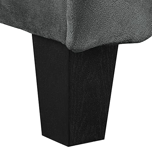 Lifestyle Solutions Harrington Loveseat, Black