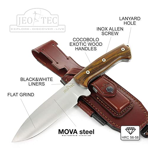 JEO-TEC Nº39 Fixed Blade Bushcraft Survival Hunting Camping Field Knife, Full Tang 11