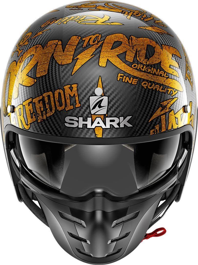 Shark S-Drak Carbon Freestyle Cup Helmet Xs Carbon-gold