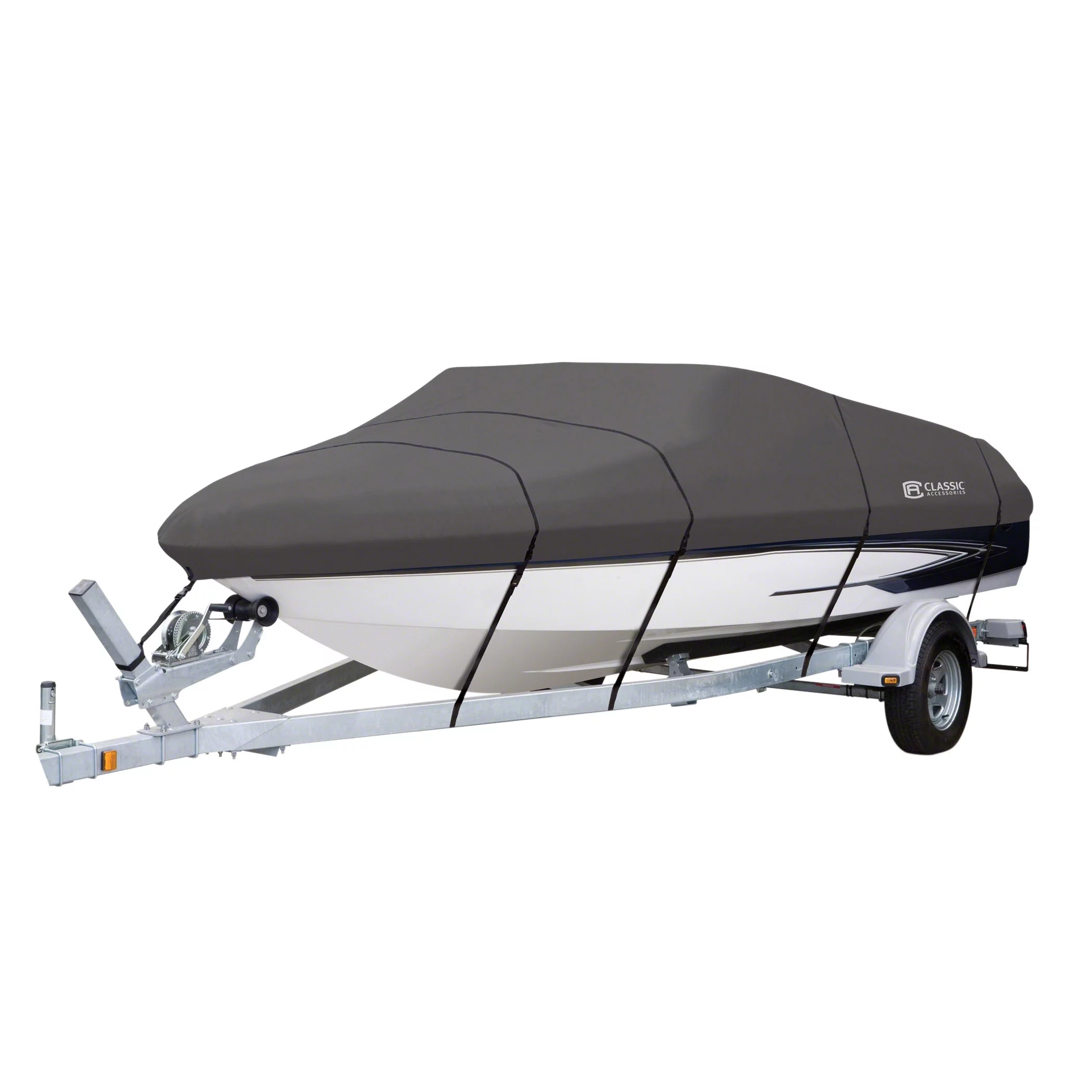 Classic Accessories StormPro Heavy-Duty Boat Cover, Fits boats 16 ft - 18.5 ft long x 98 in wide