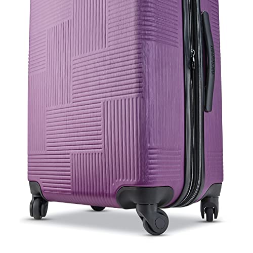 American Tourister Stratum XLT Expandable Hardside Luggage with Spinner Wheels, Jet Black, Carry-On 21-Inch