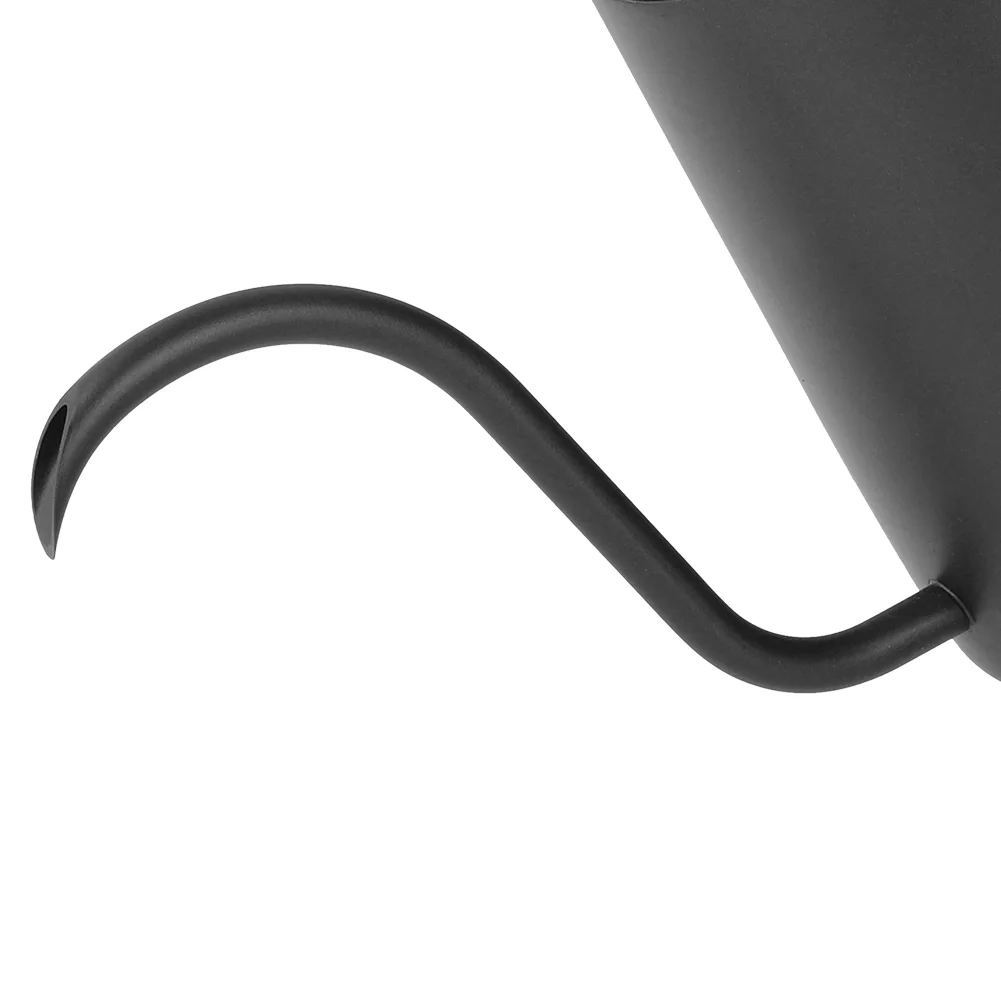 VIFERR Drip Coffee Pot 350ml Fashion Stainless Steel Handle Drip Coffee Pot Long Gooseneck Spout Kettle(Black)