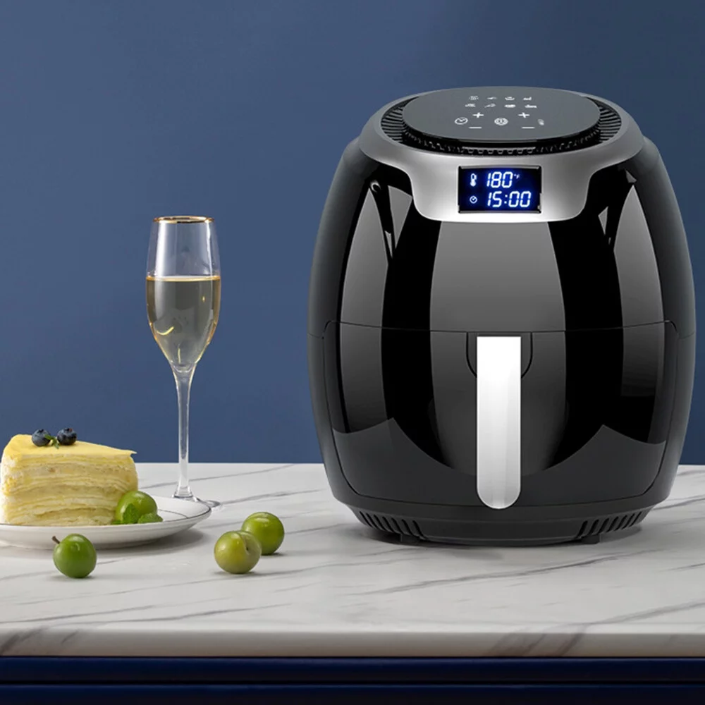 Air Fryer 7L Large Capacity Household Non Stick Pan Smart Touch Screen 1800W High Power can be Intelligently Timed without Oil Frying