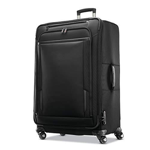 Samsonite Pro Travel Softside Expandable Luggage with Spinner Wheels, Black, Carry-On 21-Inch