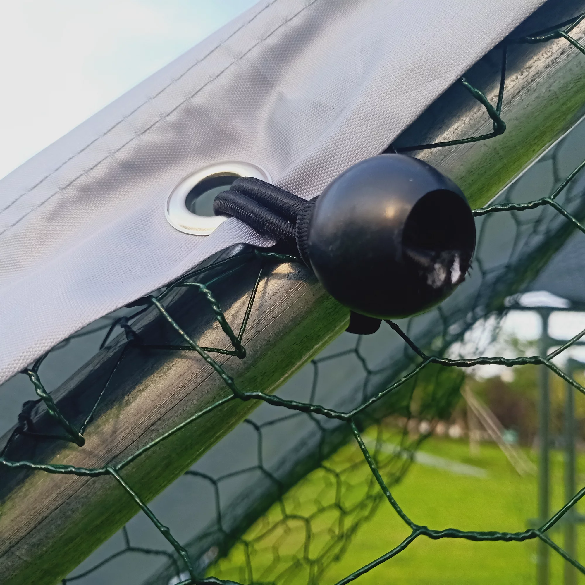 Large Chicken Run Coop 10x26ft Metal Hen House Geeloon Walk-in Poultry Cage W/ Cover