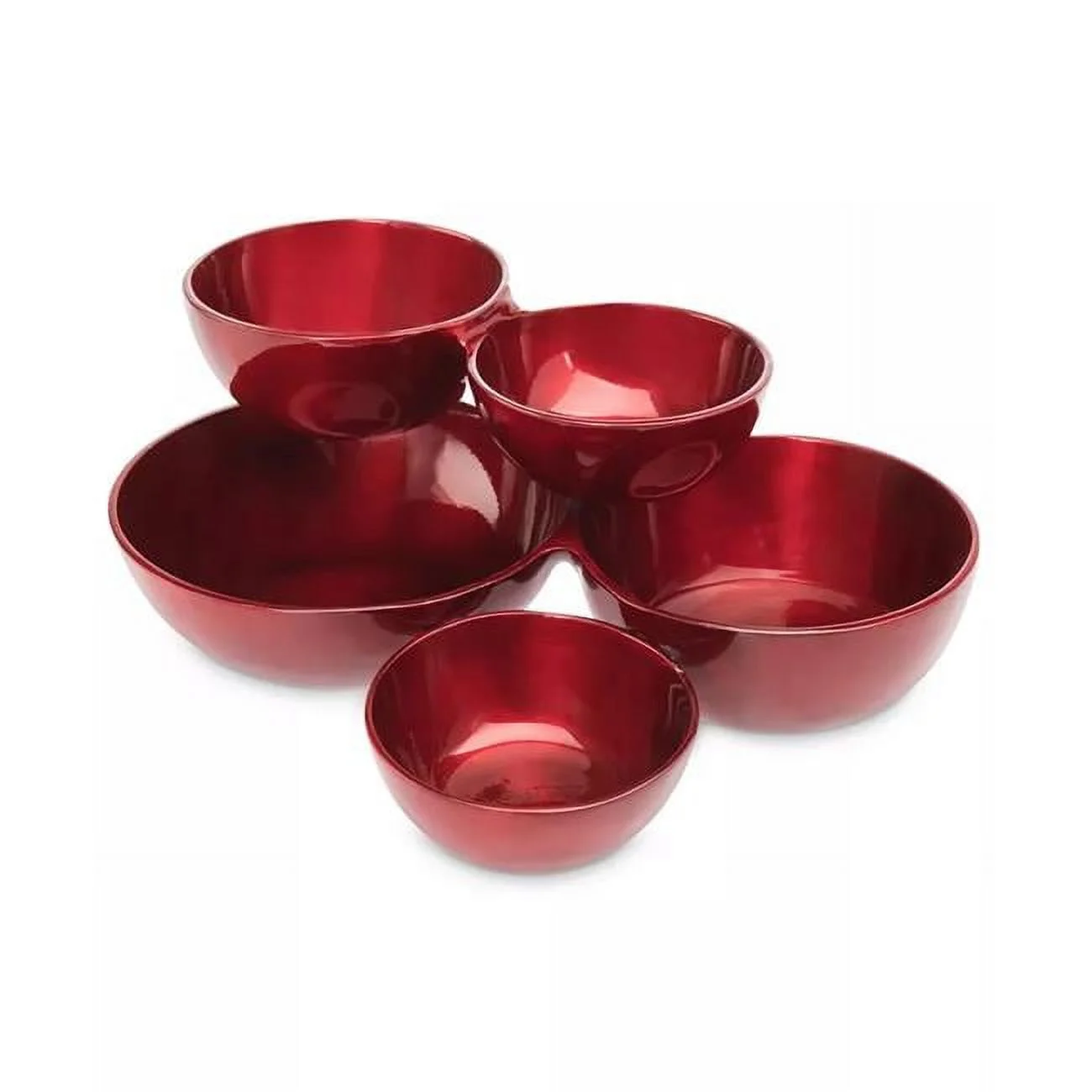 Godinger 5570 Cluster Bowl, Red