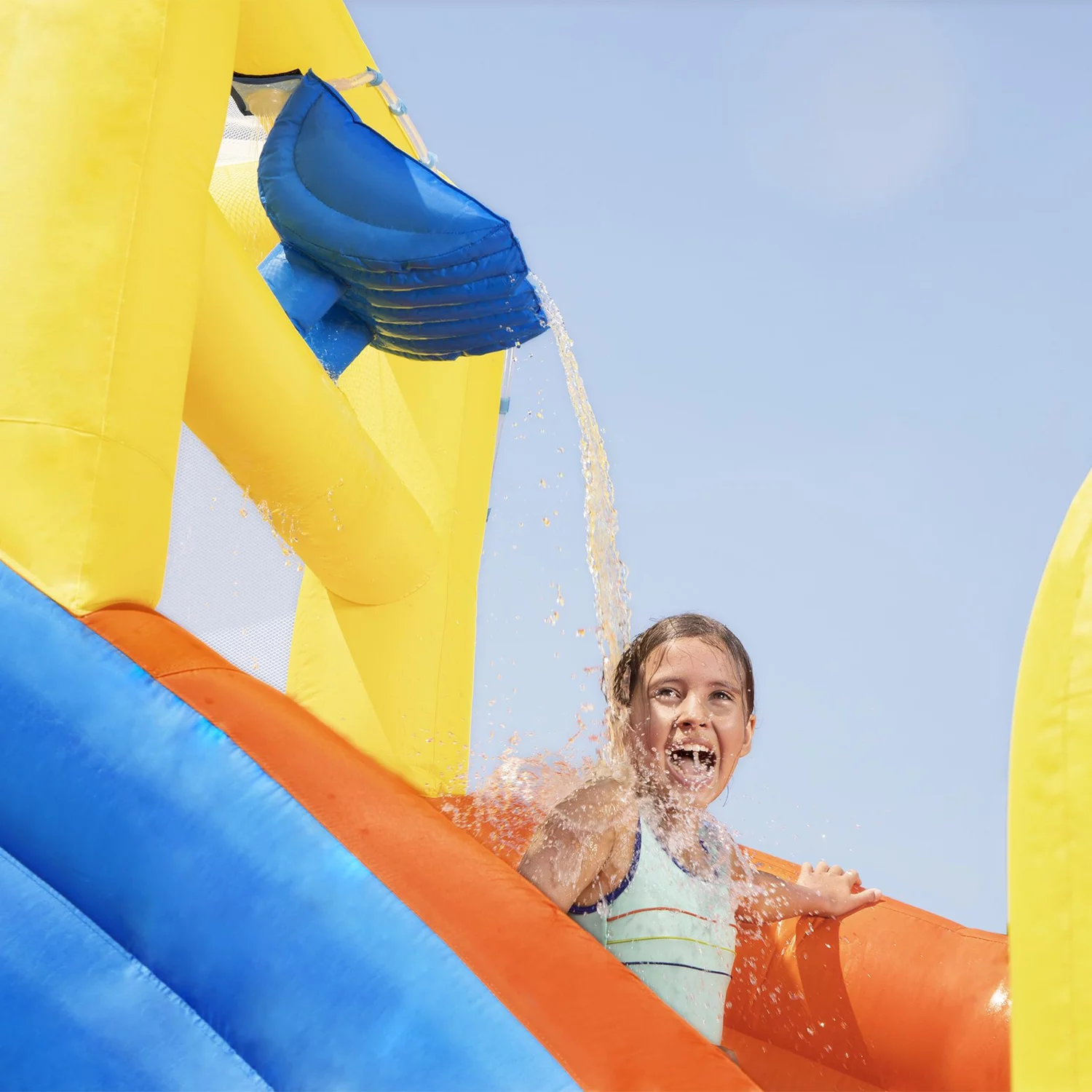 Bestway H2OGO! 18' x 16.5' x 8.6' Super Speedway Child Inflatable Water Park