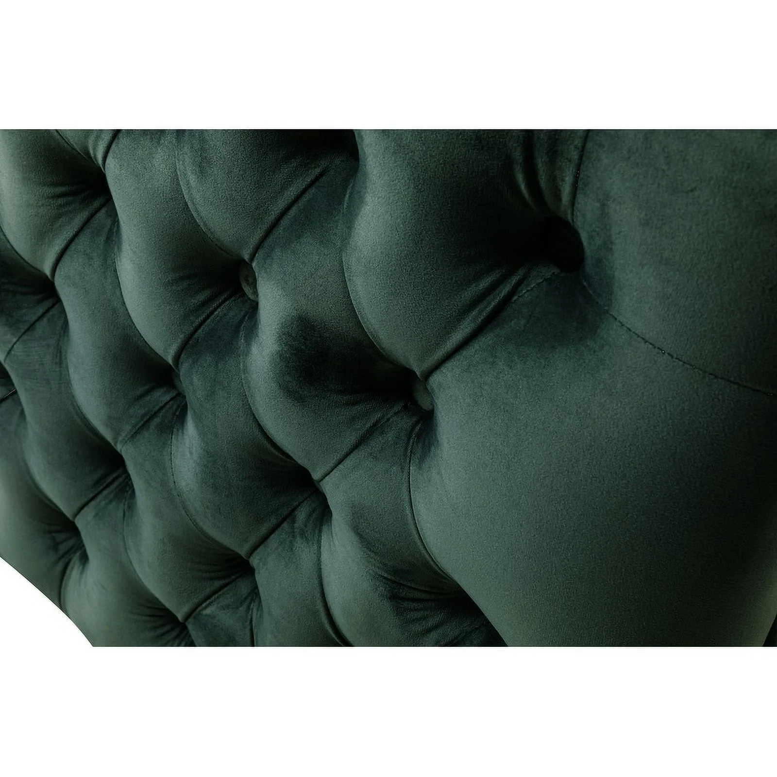 Velvet Accent Chair with 1 Pillow Green