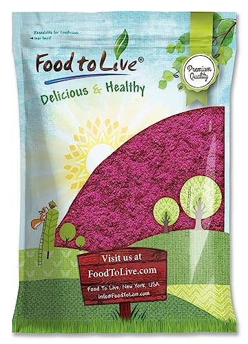 Food to Live Red Dragon Fruit Powder, 1 Pound – Freeze-Dried Pitaya, Vegan Superfood, Dehydrated Dragonfruit is Rich in Vitamins, Minerals. Great for Drinks and Juices. Bulk