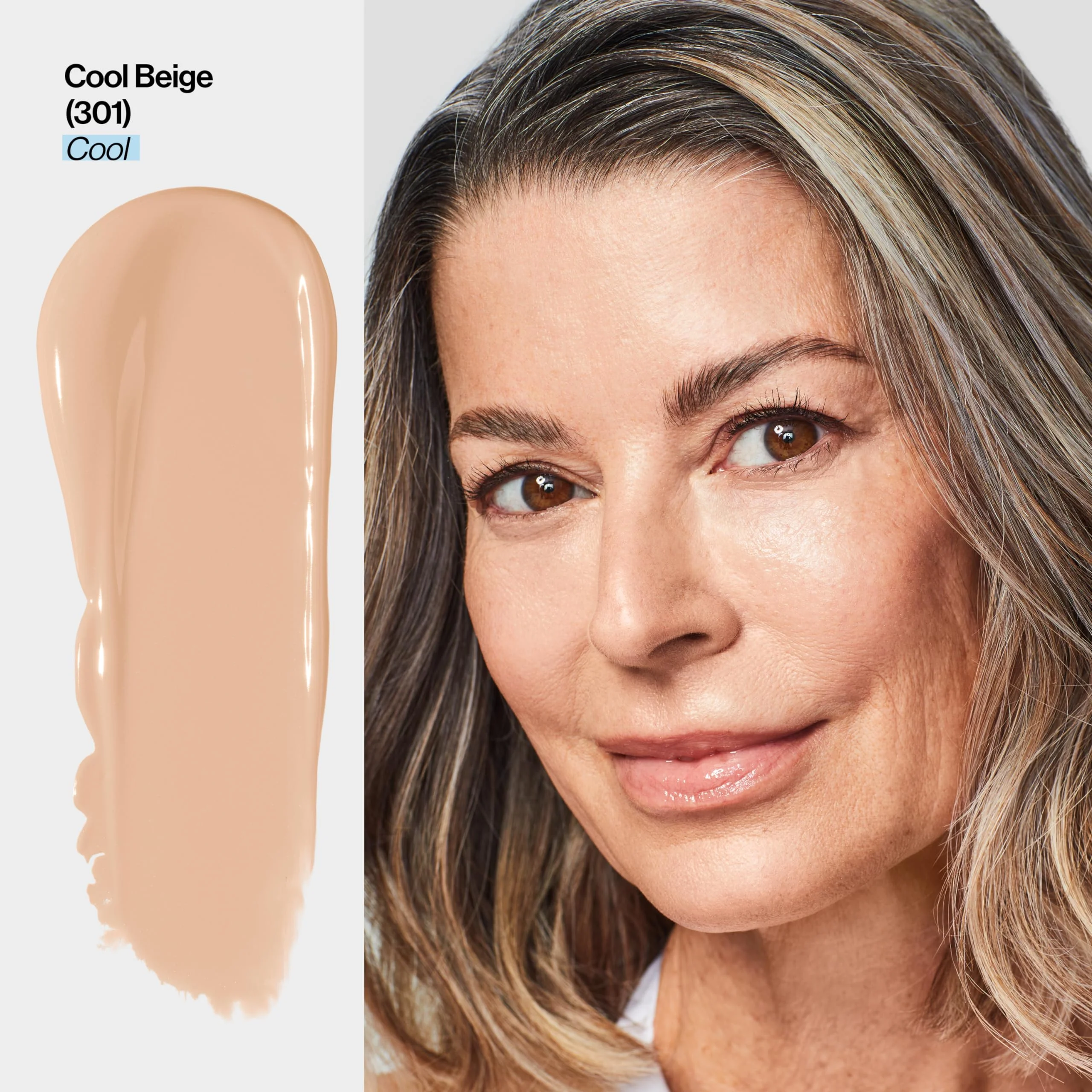 Revlon Illuminance Tinted Serum, Triple Hyaluronic Acid, Evens Out Skin Tone Over Time And Hydrates All Day, Spf 15, 301 Cool Beige, 0.94 Fl Oz.