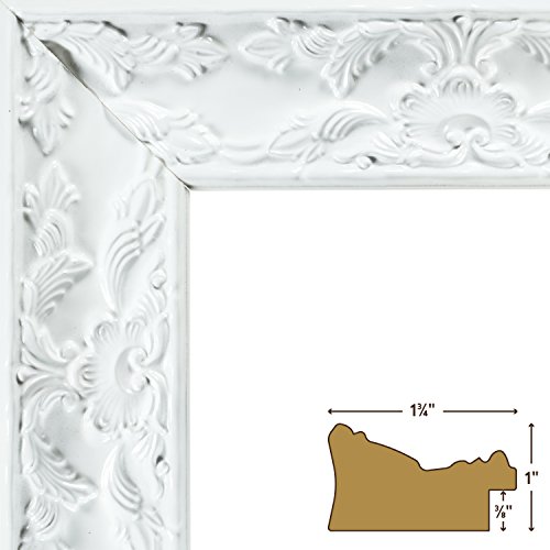 Craig Frames Renaissance, Obsidian Black Picture Frame, 8.5 by 11-Inch