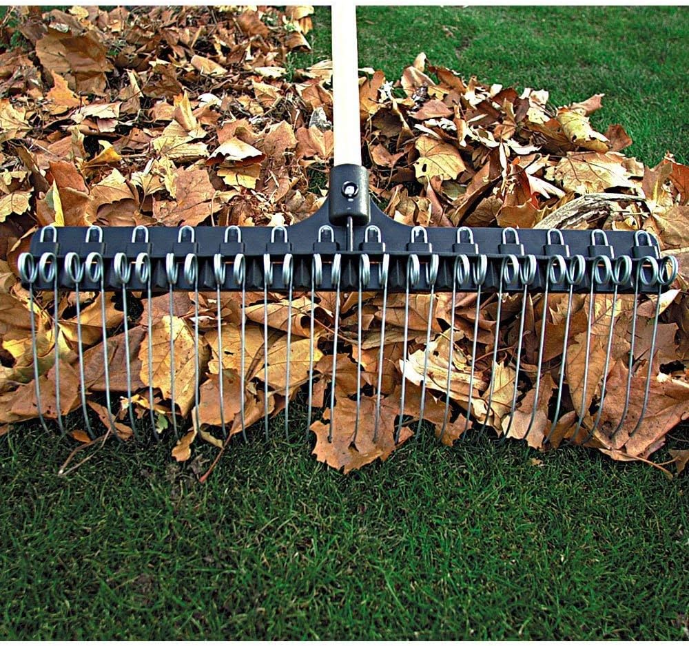 Groundskeeper II Rake, 21-inches Wide, 55-inch Fiberglass Handle (Pack of 6)