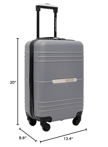 Travelers Club Richmond Spinner Luggage, Charcoal, Carry-On 22-Inch